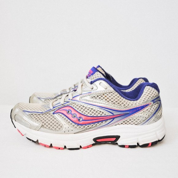 Saucony Grid Exite 7 Silver Sneakers - Picture 7 of 12